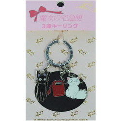 Semic Studio Ghibli: Kiki's Delivery Service - Jiji, Lily & Phone Μπρελόκ