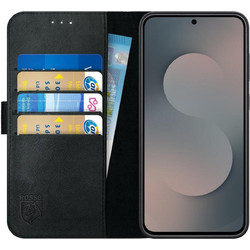 Rosso Deluxe Wallet Leather Black (Samsung Galaxy S25 FE)