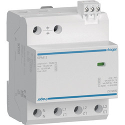ΑΝΤΙΚΕΡΑΥΝΙΚΟ 4P T1+T2+T3 12,5kA/P 1,5kV ΜΟΝΟΜΠΛΟΚ TT-TNS HAGER