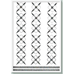 ΑΥΤOΚΟΛΛΗΤΟ TRANSFER GLITTER S-11 SS-11 SILVER 17x25cm