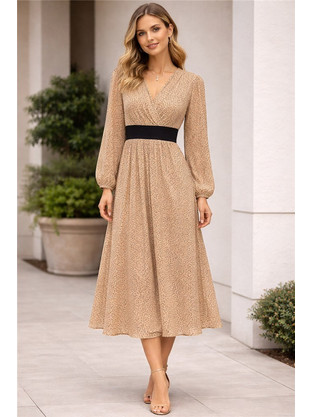 Φόρεμα maxi, πουά, Eleria cortes