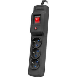 Armac Power Strip Multi M3 3-Socket Surge Protection 3m Black (M3/30/CZ)