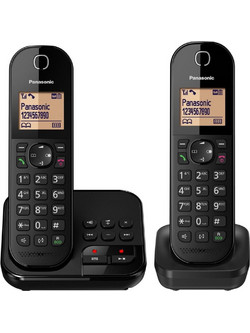 Panasonic KX-TGC422 Ασύρματο Τηλέφωνο Σετ Duo Μαύρο