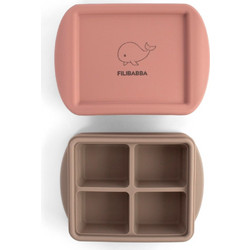 - Filibabba Baby Food Freezer Tray 4x65ml - 2 Pack - Rose Mix - 108.00533