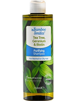 Σαμπουάν Βιολογικό Τεϊόδεντρο/Βιοτίνη 250ml Bamboo Smiles
