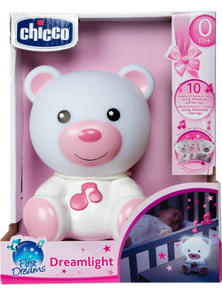 CHICCO ΑΡΚΟΥΔΑΚΙ ΦΩΤΑΚΙ ΝΥΚΤΟΣ ΜΕ ΜΕΛΩΔΙΑ ΡΟΖ (Y01-09830-10)