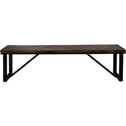 MAIANDROS ΠΑΓΚΑΚΙ ΚΑΦΕ ΣΚΟΥΡΟ ΜΑΥΡΟ 170x45x45cm