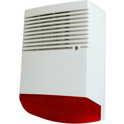 Outdoor White Siren Red Optical Signaling Aria 118db Σειρήνα Εξωτερική