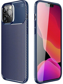 Ancus Autofocus Carbon Fiber Back Cover Blue (iPhone 14 Pro)