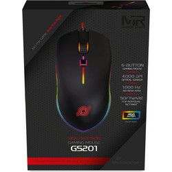 MediaRange MRGS201 Ενσύρματο Gaming Ποντίκι RGB 4000 DPI Black