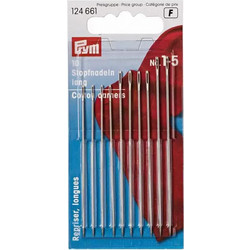 Prym Βελόνες Μπαλώματος Μακρυές Νο 1-5 10τμχ 124661 Ασημι