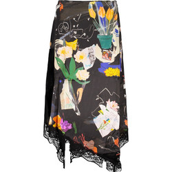 Desigual Womens Long Skirt Black 26SWFW03_NE2000
