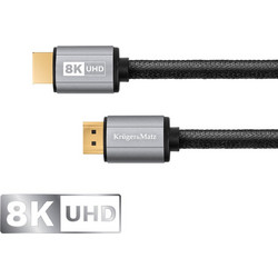 Kruger & Matz Καλώδιο HDMI 2.0 HDMI Male to HDMI Male 1.8m Black KM1204