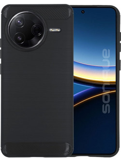 Sonique Carbon Brushed Back Cover Black (Xiaomi Poco F7 Pro 5G)