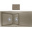 Sanitec Classic 329 Επικαθήμενος Νεροχύτης Γρανίτη Ματ Granite Taupe 104x51cm