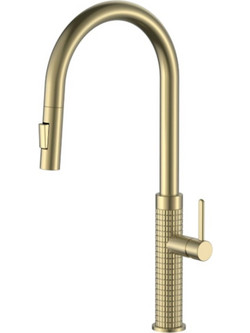 Μπαταρία Κουζίνας με αποσπώμενο ντουζ DECO Brushed Gold PVD 2045007700