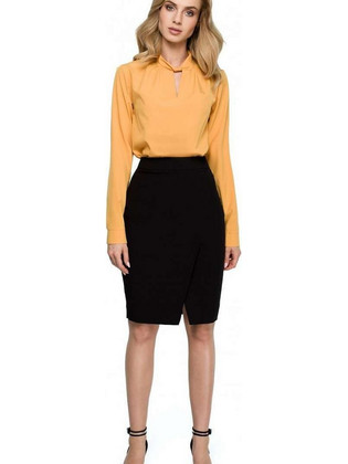 Stylove S127 Pencil Midi Φούστα model 121904 Black (XXL)