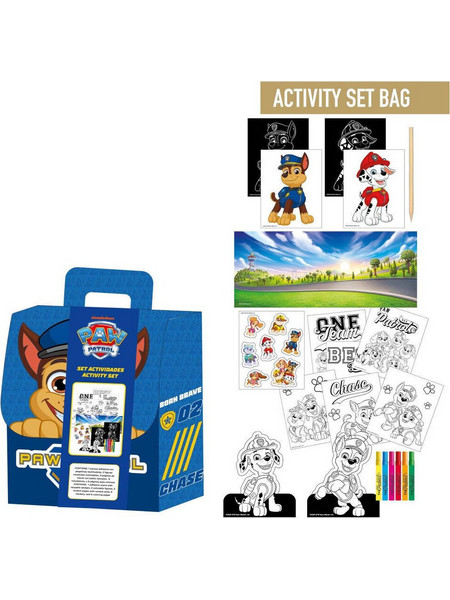 Paw Patrol Colouring backpack set
