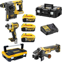 Dewalt Σετ Δραπανοκατσάβιδο & Βιδολόγος & Τροχός 5035048699317