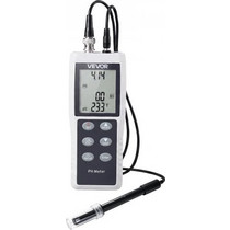 pH Meter VEVOR, Εύρος pH 0-14, IP68 Waterproof Probe, 3-Point Auto Calibration, Portable Tester Kit με πακέτα σκόνης βαθμονόμησης, αισθητήρας θερμοκρασίας, θήκη μεταφοράς, για πόσιμο νερό, υδροπονία