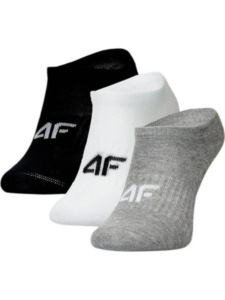 4F Παιδικές Unisex Κάλτσες 3pack 4FJWMM00USOCM498-94S Πολύχρωμο Γκρι
