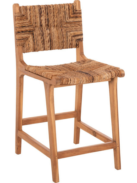 ΣΚΑΜΠΟ ΜΠΑΡ WALTER HM9842 ΞΥΛO TEAK ΣΕ ΦΥΣΙΚΟ-ΨΑΘΑ 46x55x96Υεκ