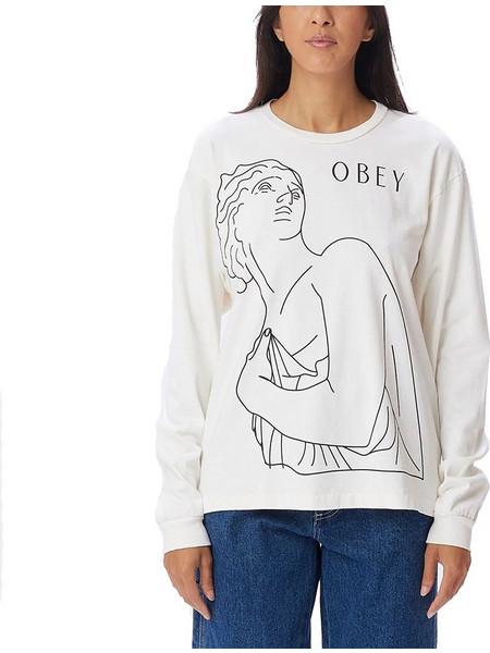 Obey Γυναικεία μακρυμάνικη μπλούζα Covet Custom LS Box Tee 267612211-UBL