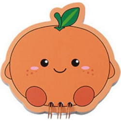 itotal Μπλοκάκι Σπιράλ 80φ. Fresh Vegetables 10x10.8cm Olly Orange