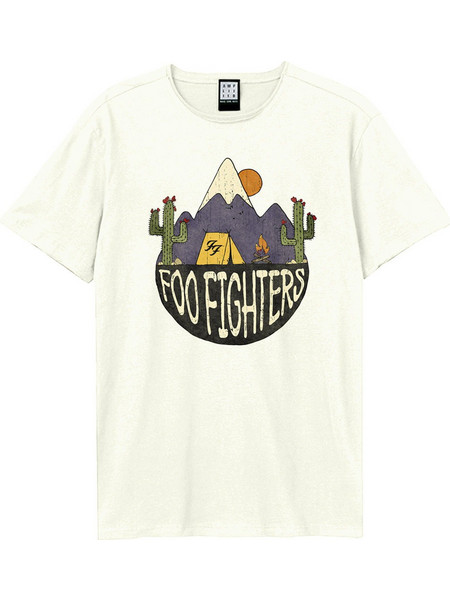 Amplified Foo Fighters Mexican Camp T-Shirt Vintage White ZAVE210N325-VWH