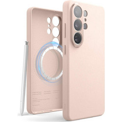Θήκη Samsung Galaxy S26 Ultra Elago Magnetic Leather από Vegan Δέρμα με MagSafe - Lovely Pink (EGS26MSLE69-LPK)