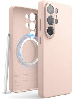 Θήκη Samsung Galaxy S26 Ultra Elago Magnetic Leather από Vegan Δέρμα με MagSafe - Lovely Pink (EGS26MSLE69-LPK)