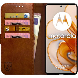 Θήκη Motorola Edge 50 Rosso Element PU Πορτοφόλι - Brown (8719246472282)