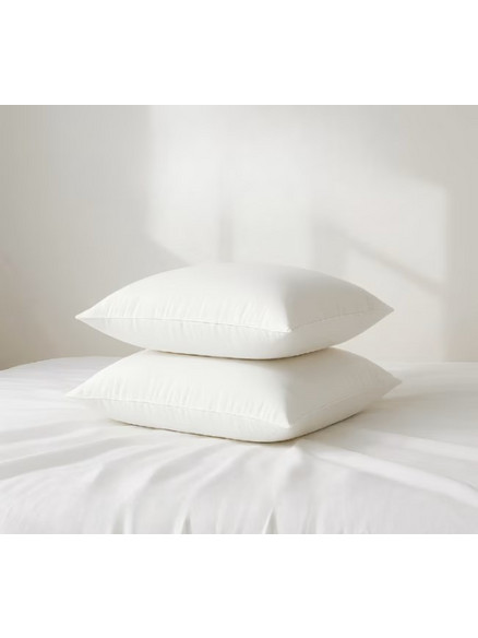 Μαξιλαροθήκες Μονόχρωμες Σχ.Rainbow 52x72cm poly/cotton 144 Κλωστών White Flamingo