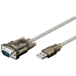 GOOBAY καλώδιο USB σε RS-232 68875, 1 Mbit/s, 1.5m, διάφανο