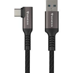 Natec Genesis Καλώδιο USB-A to USB-C 15W 5m Μαύρο NVC-2221