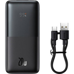 Baseus Bipow Pro Power Bank 10000mAh 20W με 2 Θύρες USB-A Black