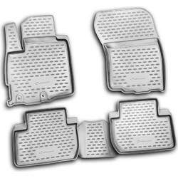 Novline Μαρκε Πατακια Σε Σκαφη Tpe Λαστιχο Για Mitsubishi Outlander Xl 2010+ Σε ΑΝΘΡΑΚΙ/Σκουρο Γκρι Χρωμα - 4 Τεμ. - (NLC.35.23.210)