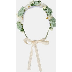 Παιδικό Στεφάνι Μαλλιών για Κορίτσια Warm Flowers ΠΡΑΣΙΝΟ