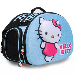 Τσάντα Μεταφοράς Hello Kitty 3D γάτας EVA ανάγλυφη τιρκουάζ 42x33x29cm