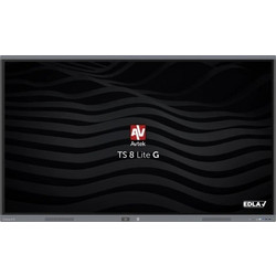 Avtek International TS 8 Lite G 75 Interactive flat panel 190.5 cm (75") LED Wi-Fi 420 cd/m 4K Ultra HD Black Touchscreen Built-in processor Android 14 24/7
