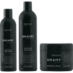 Unamy System Control Intensive Set Kemon: Control Intensive, Hair Shampoo, 400 ml + Control Intensive, Hair Conditioner, 250 ml + Control Intensive, H