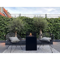 Tenderflame Agni 50 Επιδαπέδια Εστία Φωτιάς 1000ml με Διάρκεια Καύσης 3-4 ώρες 49.5x49.5x61cm Μαύρη