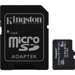 Kingston Industrial microSDHC 8GB Class 10 U3 V30 UHS-I + Adapter