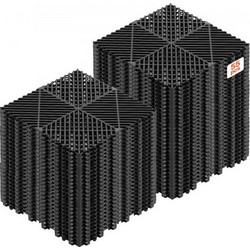 VEVOR Interlocking Drinage Mats, 310 x 310 mm, Αρθρωτά πλακάκια δαπέδου γκαράζ, αντιολισθητικά πλακάκια δαπέδου αποστράγγισης PP, αυτοστραγγιζόμενα, εύκολη τοποθέτηση, για μπάνιο, κουζίνα, πισίνα & εξ
