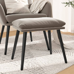 vidaXL Υποπόδιο 45x29,5x35 εκ. Βελούδινο - ανοιχτό-γκρι