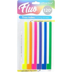 ΑΥΤΟΚΟΛΛΗΤΟΙ ΣΕΛΙΔΟΔΕΙΚΤΕΣ OFFICE BOX 6 ΧΡΩΜΑΤΑ LONG FLUO 130x12mm 120φ 13509