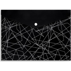 Φάκελος με Κουμπί Α4 Geo Lines