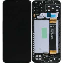 Οθόνη LCD με Μηχανισμό Αφής & Πλαίσιο Samsung Galaxy A13 4G - Black (Έκδοση Καλωδιοταινίας Οθόνης SM-M236)
