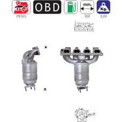 AMERICAT AS/21729 ΚΑΤΑΛΥΤΗΣ ΒΕΝΖΙΝΗΣ OPEL ASTRA G 1.6 2000-2004 / CORSA C 1.4 / MERIVA 1.6 2003+ / VECTRA 1.6 1999-2002 /ZAFIRA 1.6 1999+