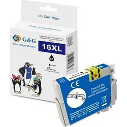 G&G Συμβατό Μελάνι Εκτυπωτή InkJet Epson 16XL, T1631, C13T16314012 500 Σελίδων 17ml 1τμχ